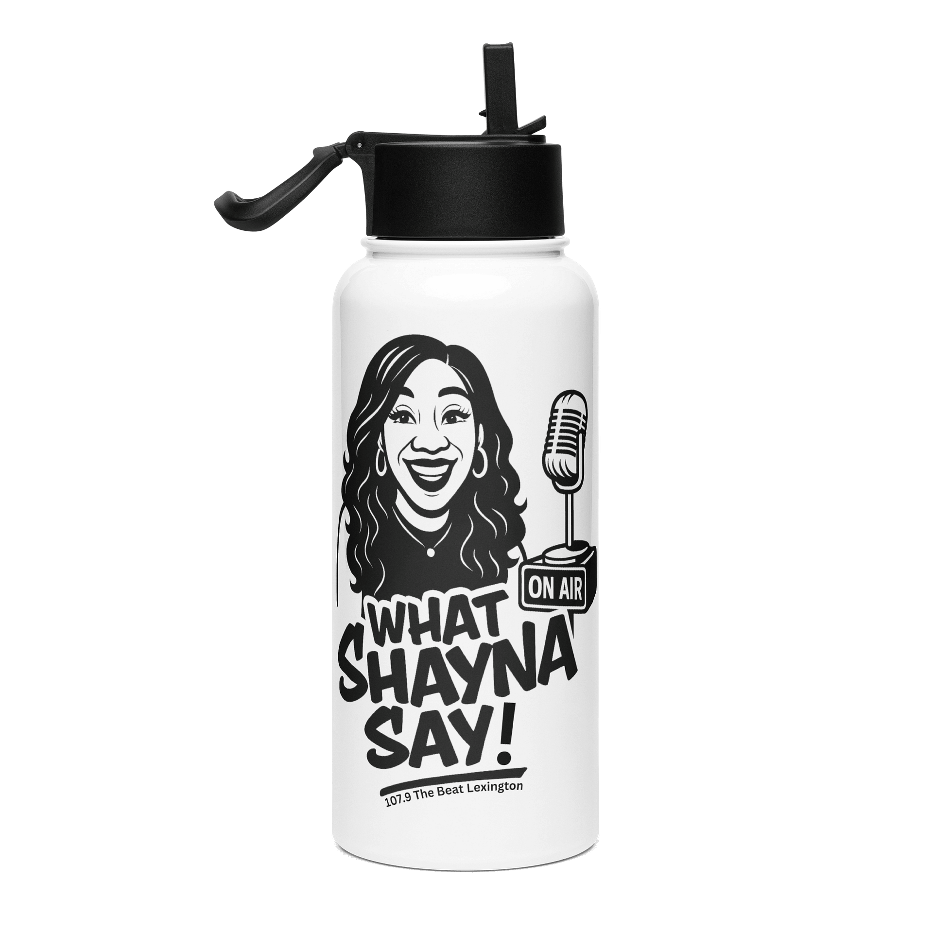 What Shayna Say Stainless Steel Water Bottle with Straw product image (1)