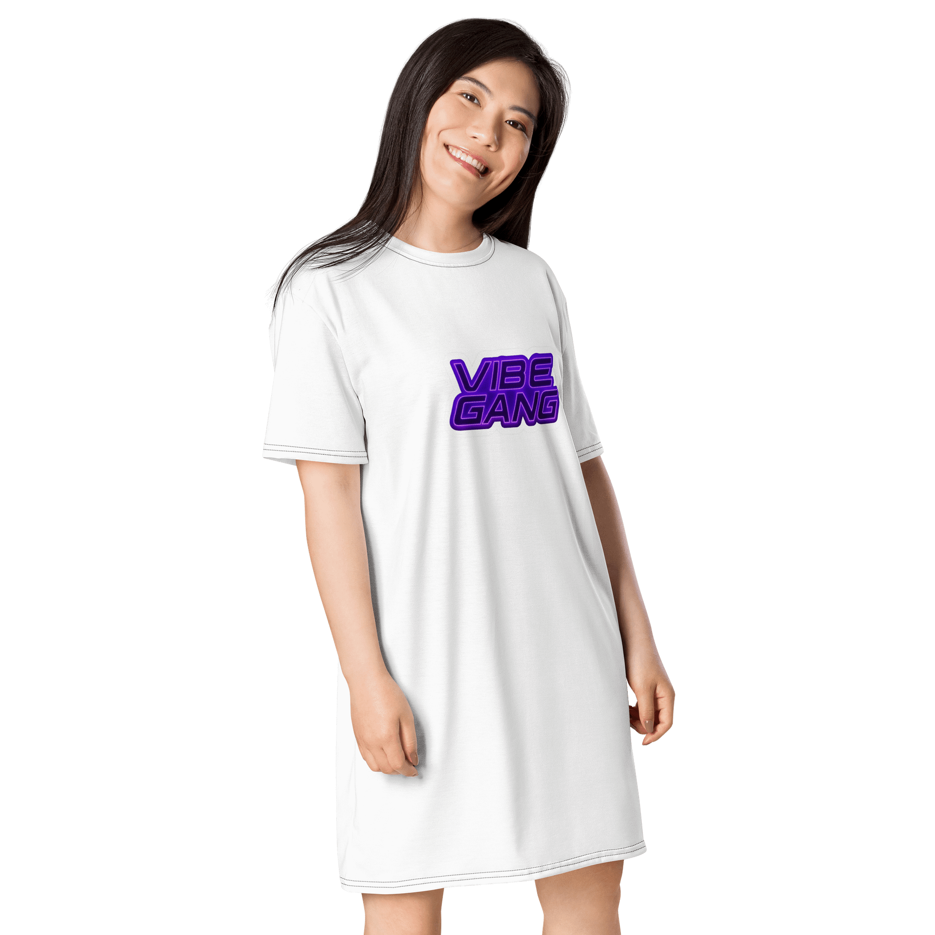 VIBEGANG All-Over Print T-Shirt Dress product image (4)