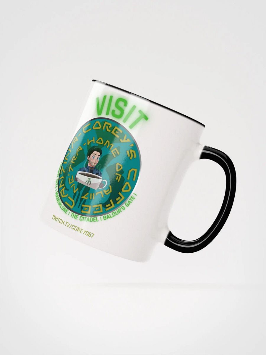 Visit Corey's Coffee Cantina - white mug with coloured interior product image (2)