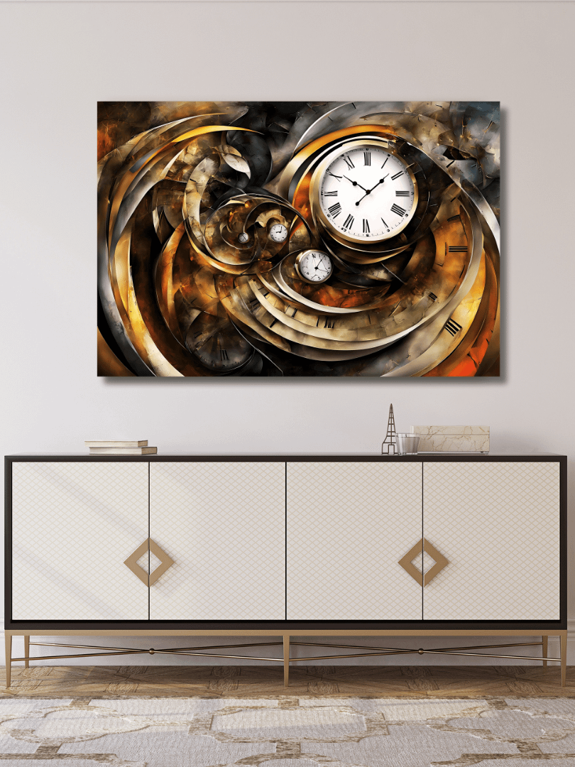 Time Confusion-12 | Canvas Artistic Wall Painting product image (3)