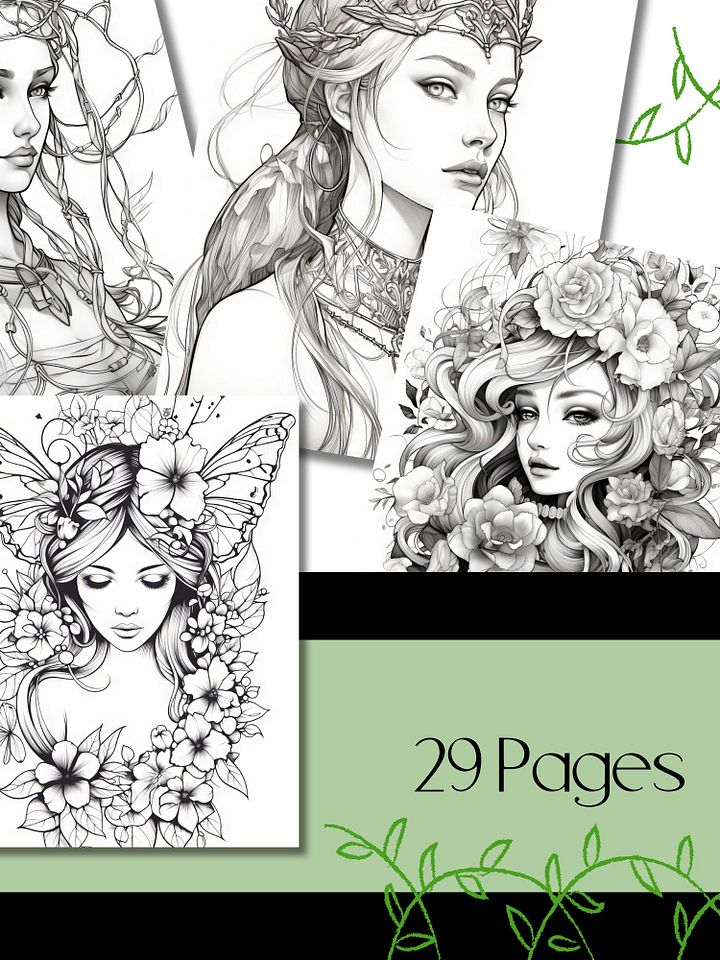 Fantasy Fairies Coloring Book product image (2)