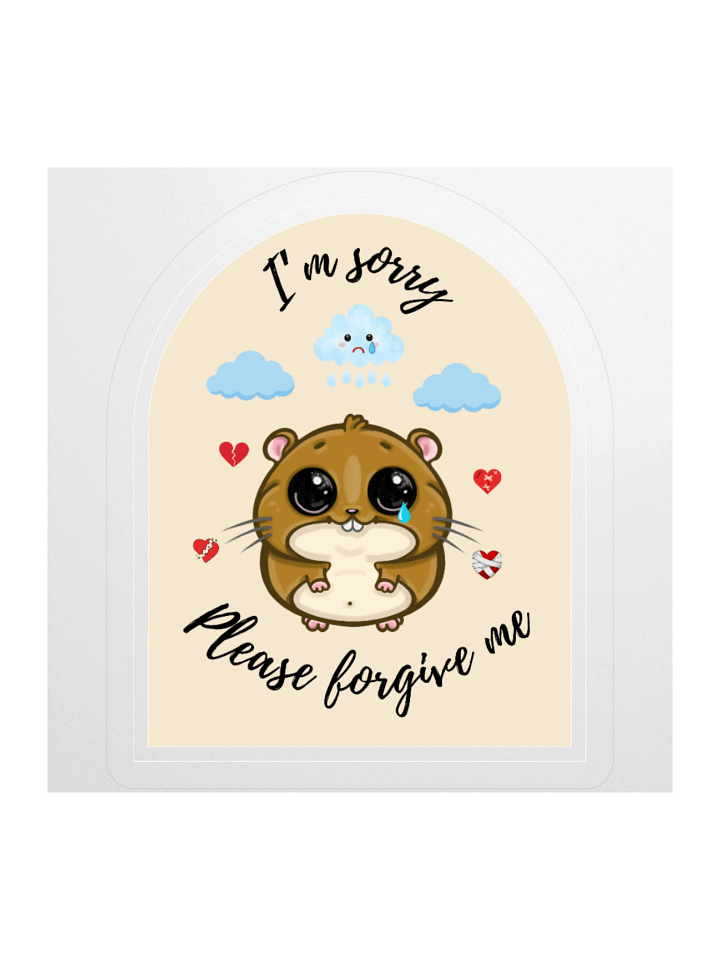 I’m Sorry – Sad Hamster Apology Sticker product image (1)