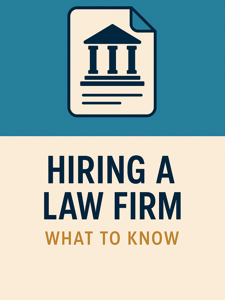 Hiring a Law Firm.What to know product image (1)