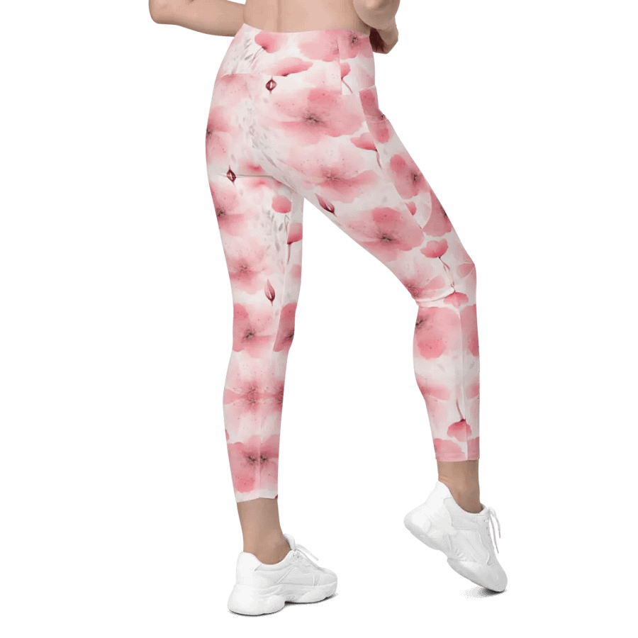 Floral Bliss Crossover Leggings with Sun Protection product image (9)