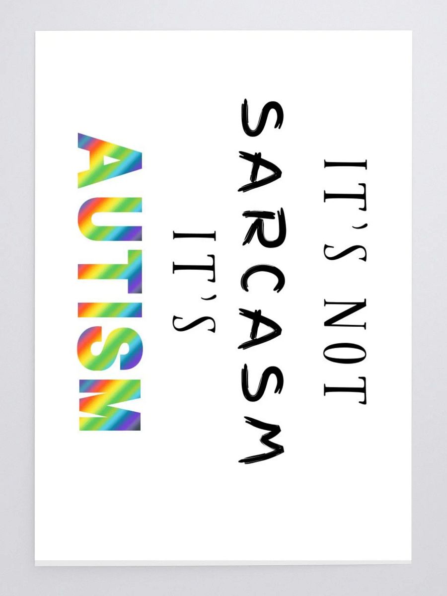 It's Not Sarcasm It's Autism Stickers product image (1)