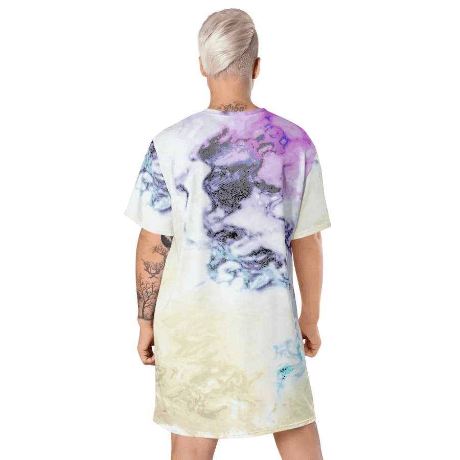 Pastel Abstraction Ladies T Shirt Dress product image (10)