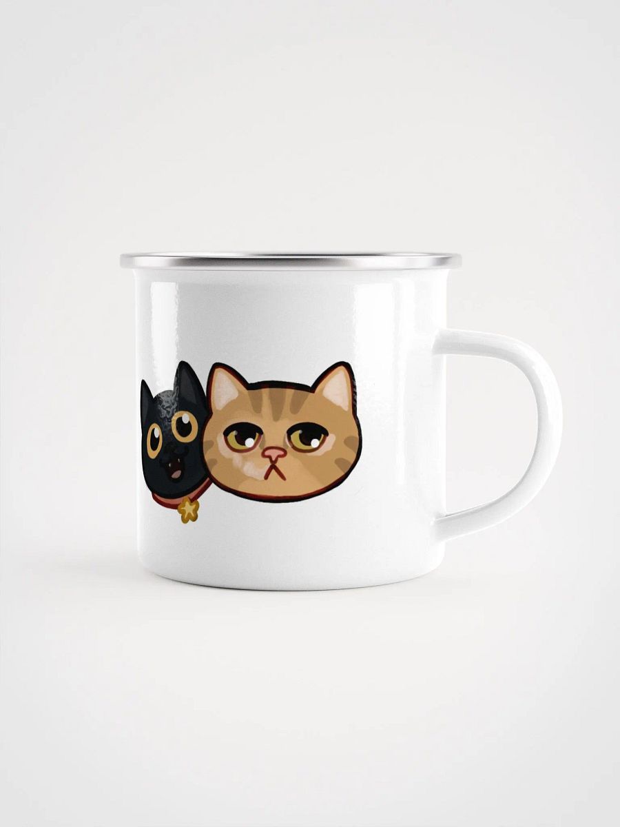 Straw Cat & Tao Purrfect Duo Enamel Mug product image (3)