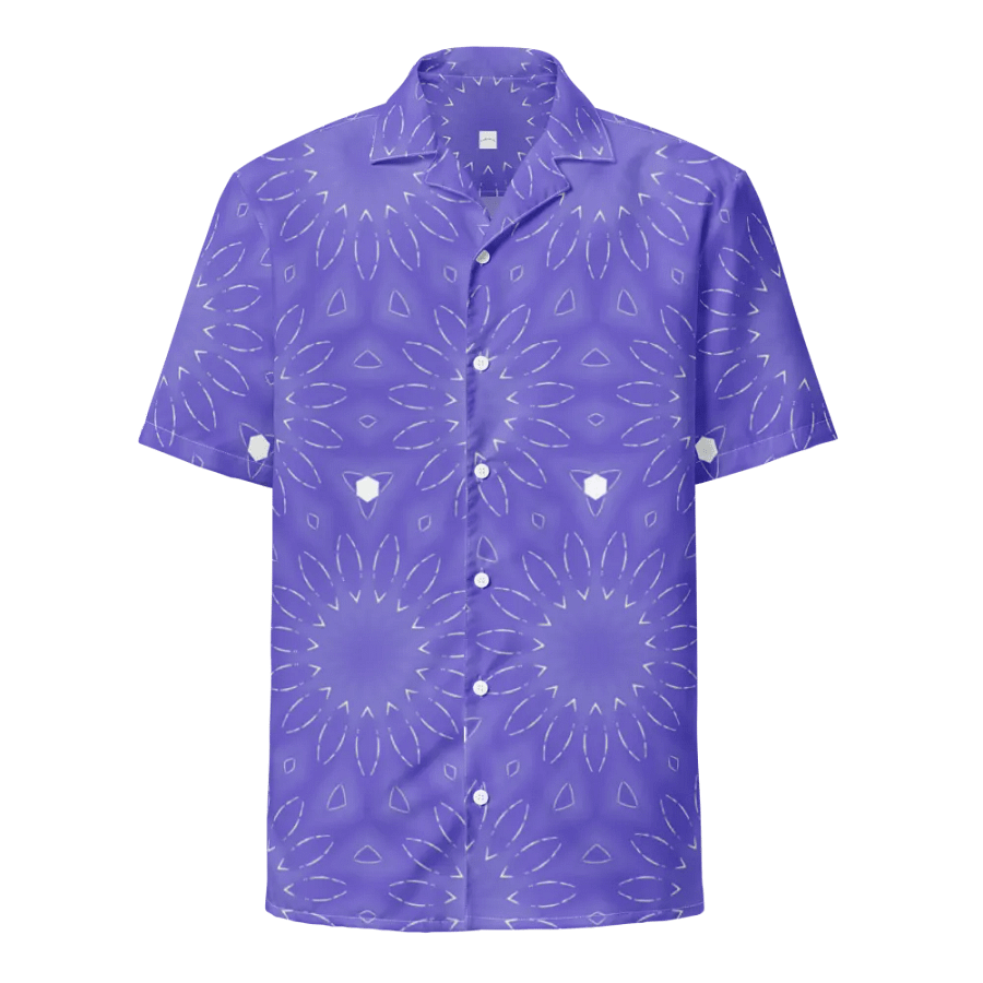 Hawaiin Style Shirt, Button Up, Unisex, Floral Burst product image (1)