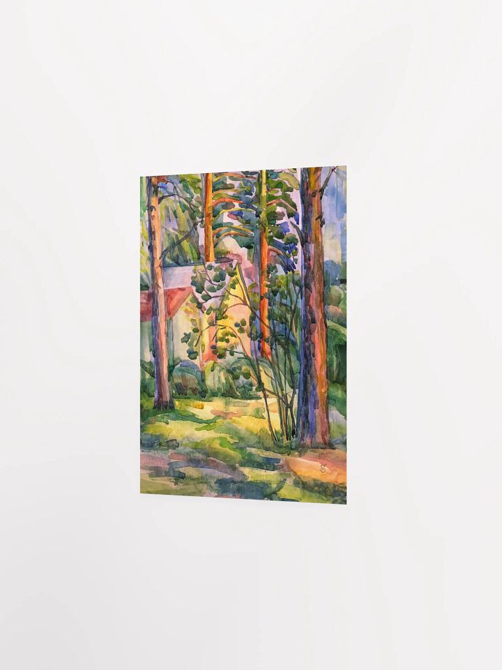 Enchanted Forest Watercolor Poster - Private House with Ffence product image (3)