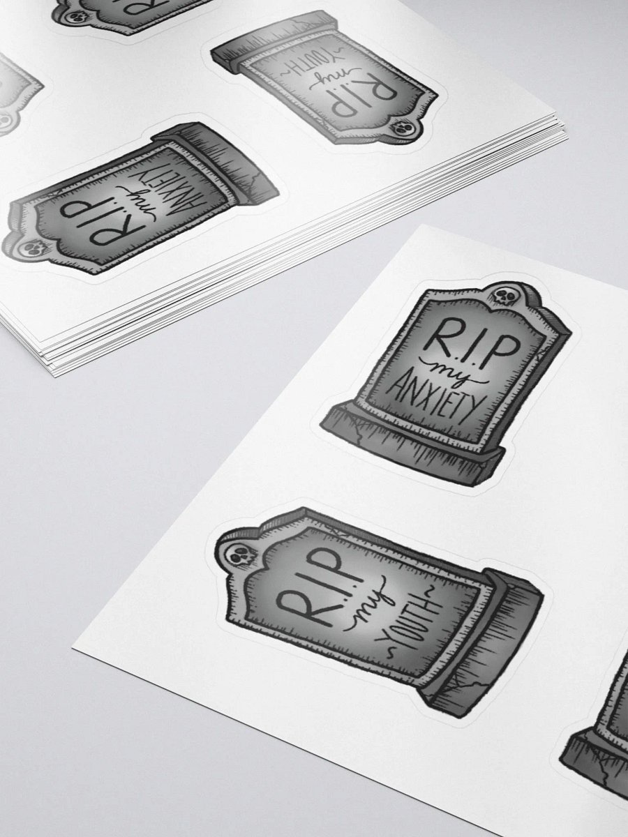 RIP Tombstones Sticker Sheet product image (5)