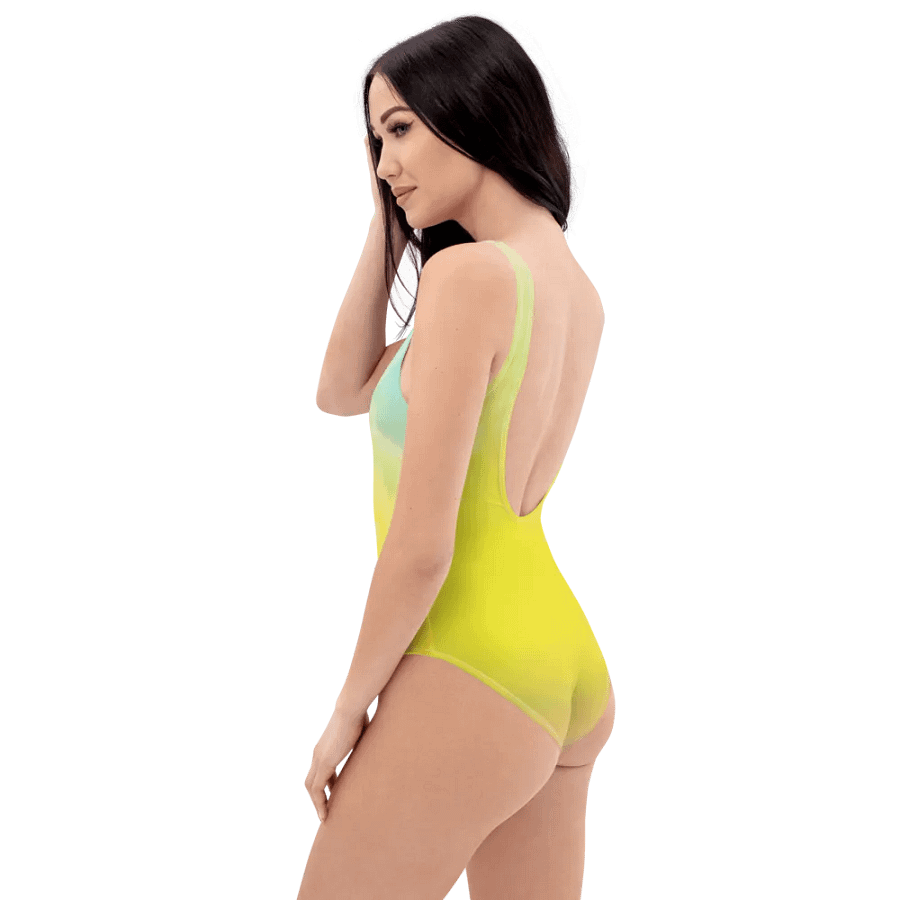 Blur Cloud Rainbow Design one piece Swimsuit - V9 product image (2)