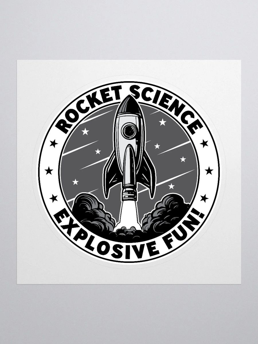 Rocket Science: Explosive Fun Sticker for Science Lovers product image (1)