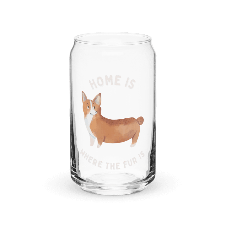 Home Is Where the Fur Is – Cozy Pet Lover’s Glass Mug With Lid product image (2)