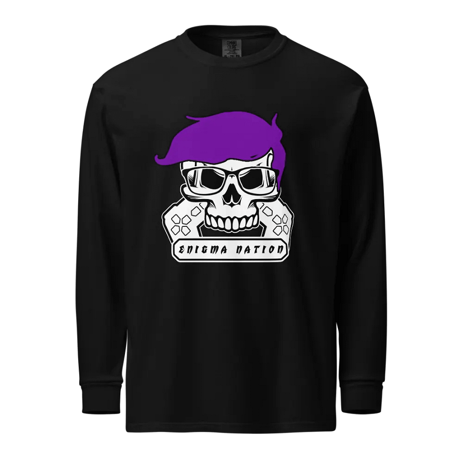 Enigma Nation Comfort Colors Unisex Garment-Dyed Heavyweight Long Sleeve Shirt (PRINTED) product image (1)