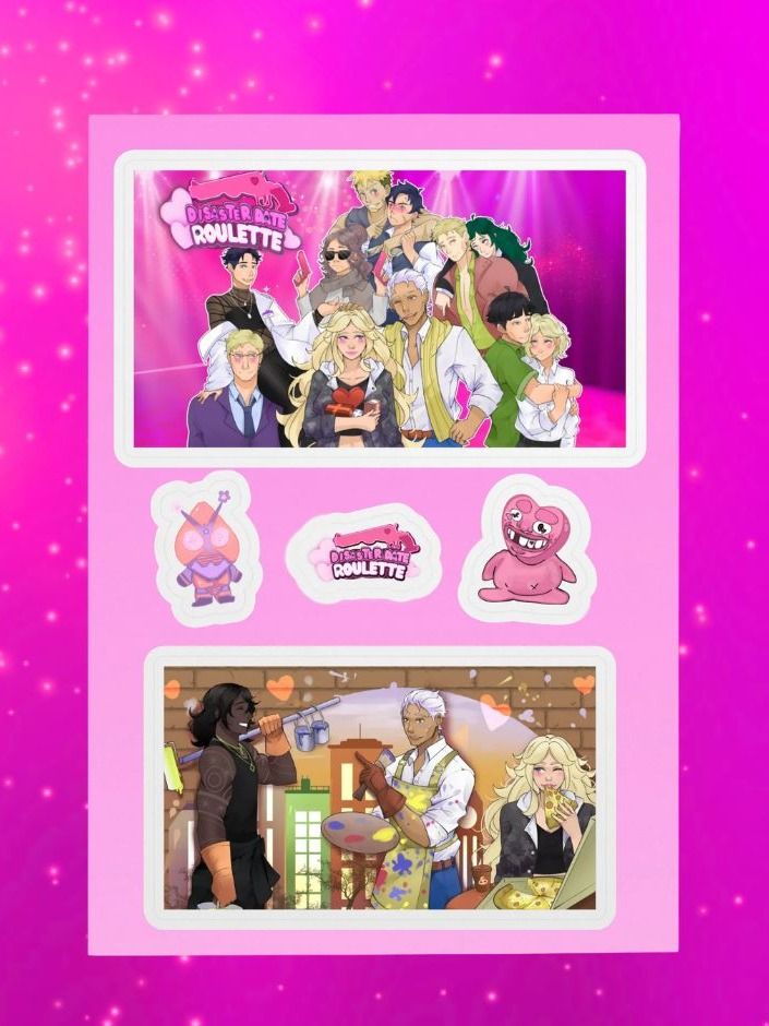 Disaster Disaster Date Roulette Sticker Set product image (1)
