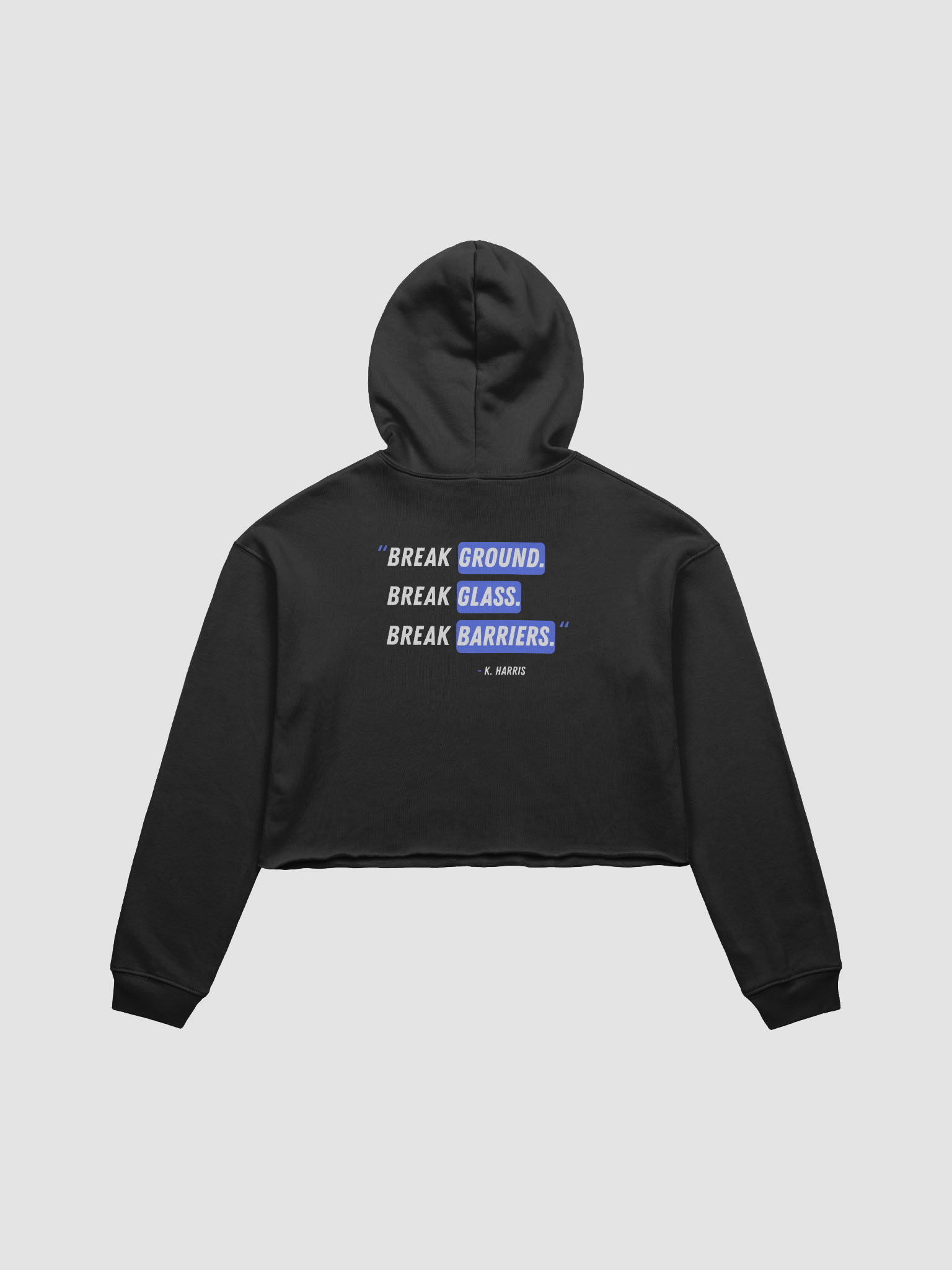 Kamala Would Never Cropped Hoodie | D A R K product image (2)