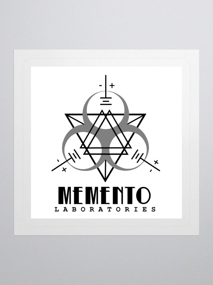Memento Laboratories Logo [White] Sticker product image (2)