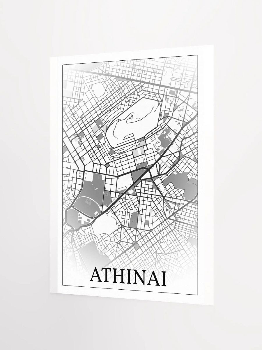 Athinai, Hellas, city map print product image (2)