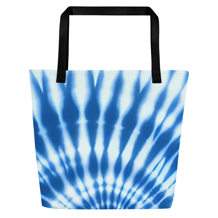 Tie Dye #17 - Blue & White - Tote product image (1)