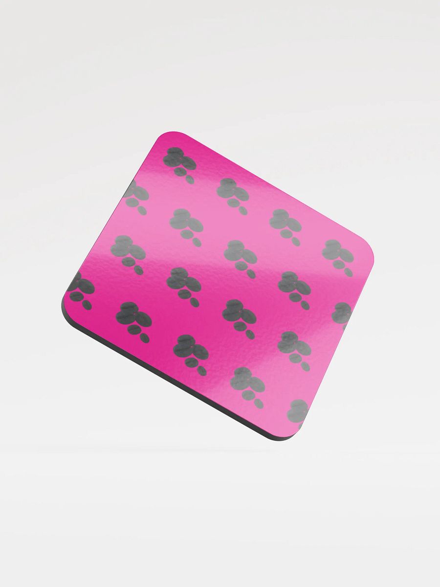 Magenta Coffee Coffee Coffee! Black Coffee Bean Coaster product image (1)
