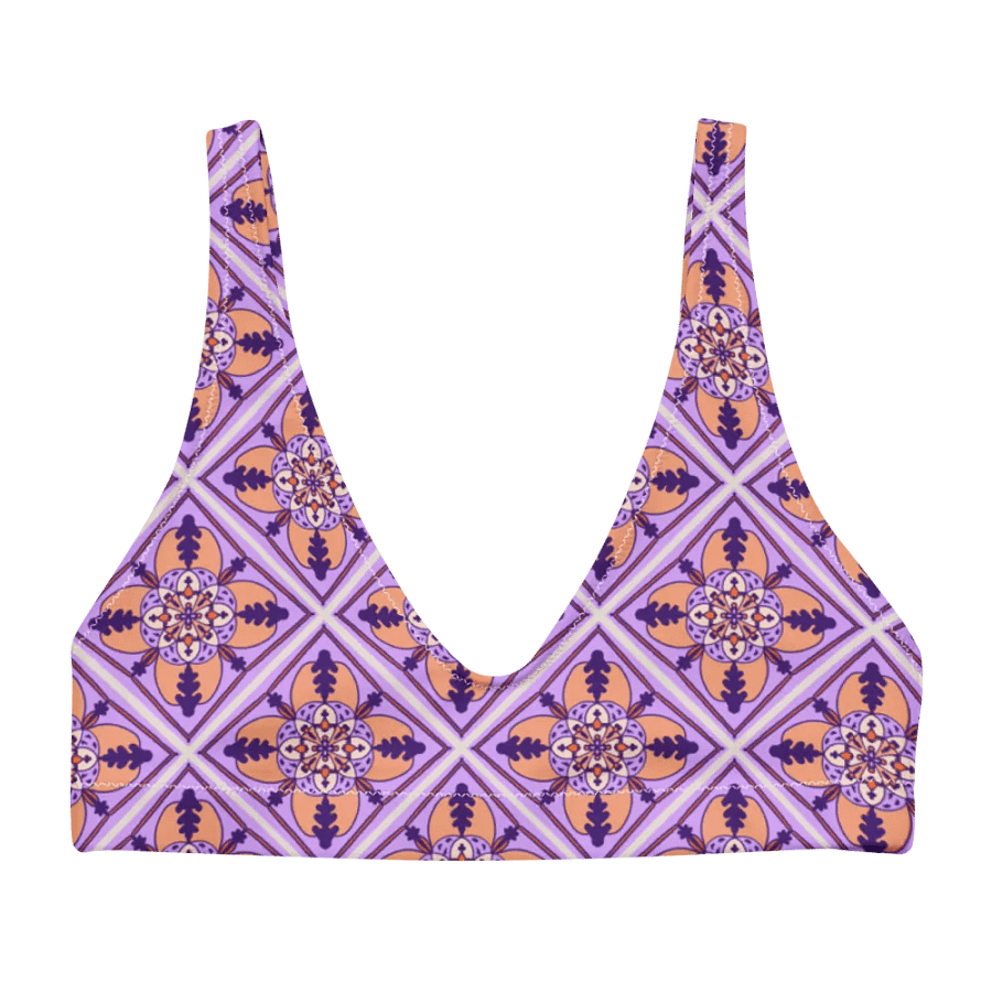 Detailed Symmetrical Pattern Padded Bikini Top product image (4)