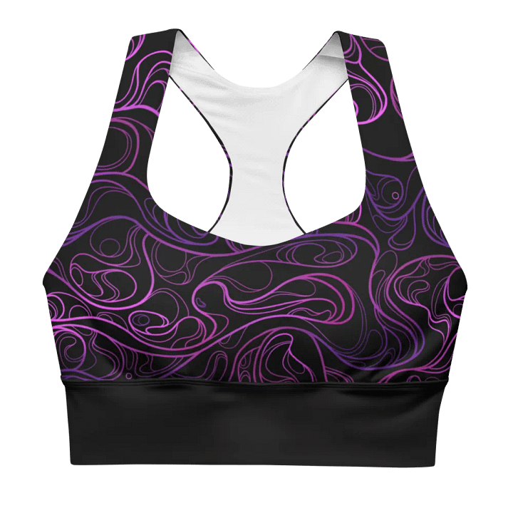 BLACK SWIRL - Sports Bra product image (1)