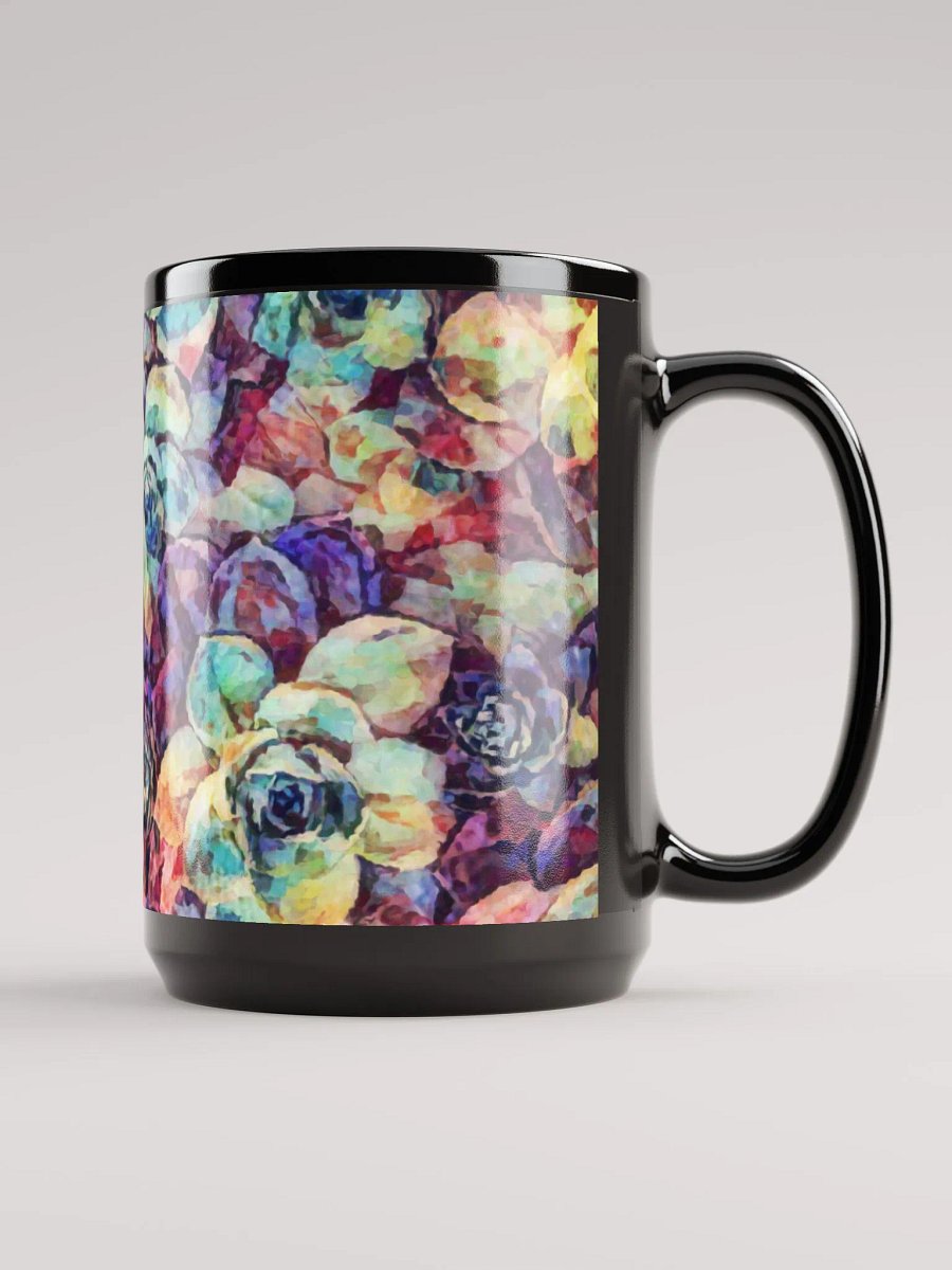 Abstract Graphic | Black Coffee Mug | Desert Bloom Succulent product image (3)