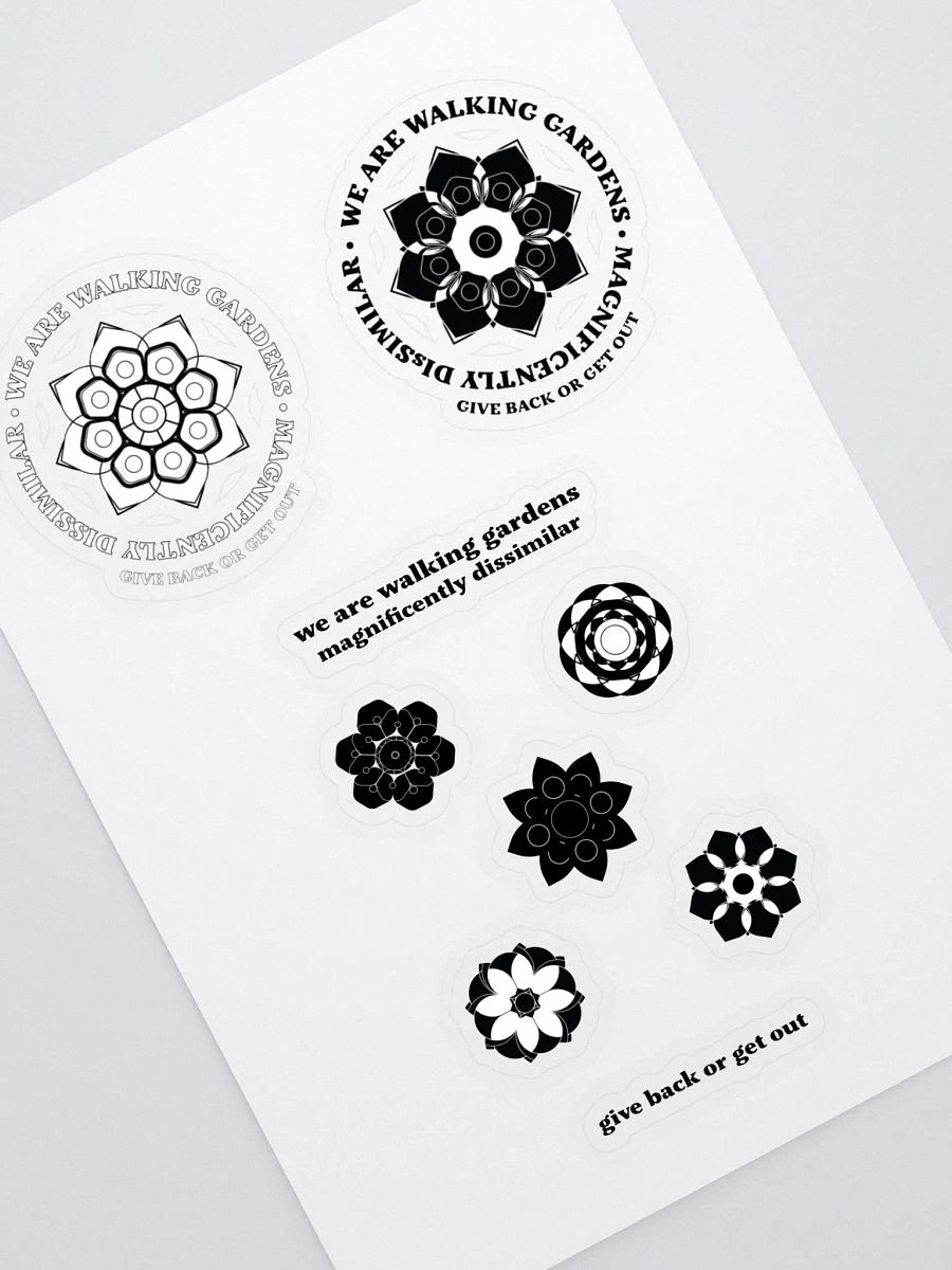 Walking Gardens sticker set 1 product image (1)
