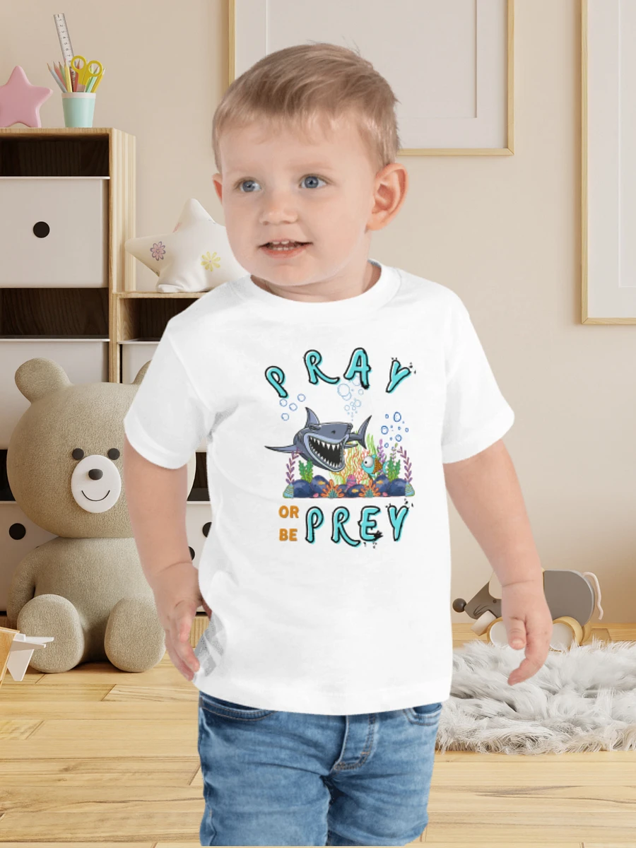 Pray Or Be Prey Funny Christian Toddler T-Shirt product image (1)