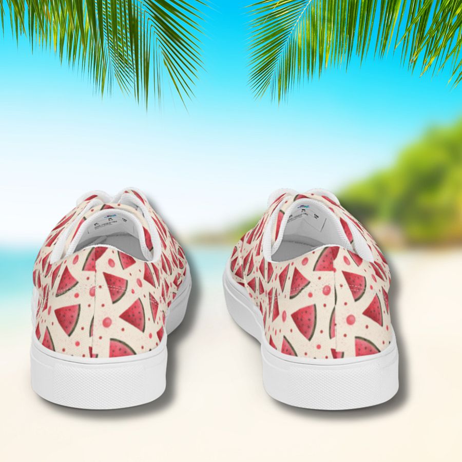Hello Weekend Watermelon All Over Print Canvas Shoes product image (10)