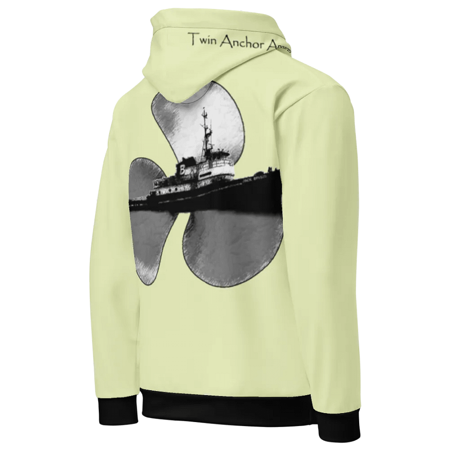 snow flurry Three blade prop & Jack tug Hoodie product image (8)
