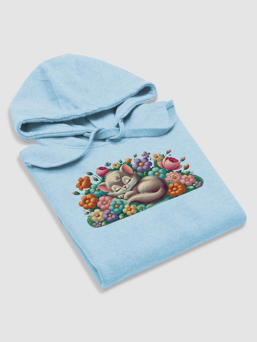 Kitten Sleeping in Flowers Premium Unisex Hoodie product image (35)