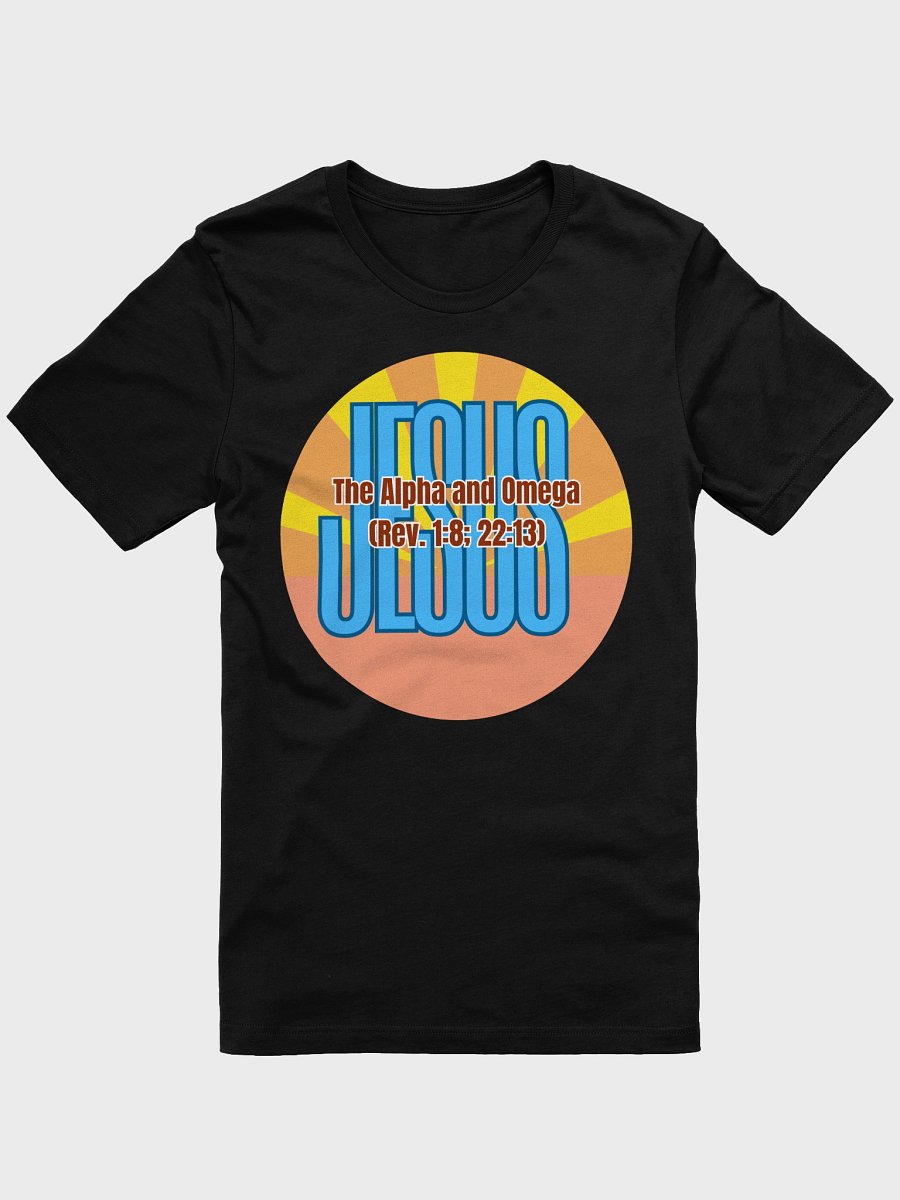 Alpha and Omega Retro Sunburst T-Shirt product image (4)