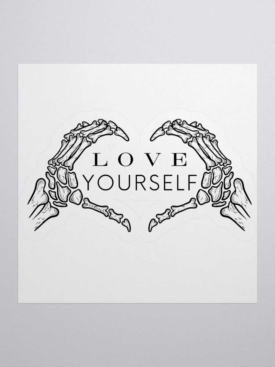 Love Yourself Skelly Kiss Cut Stickers product image (1)