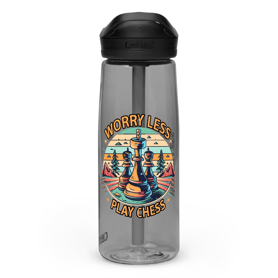 WORRY LESS PLAY CHESS - Sports Water Bottle product image (3)
