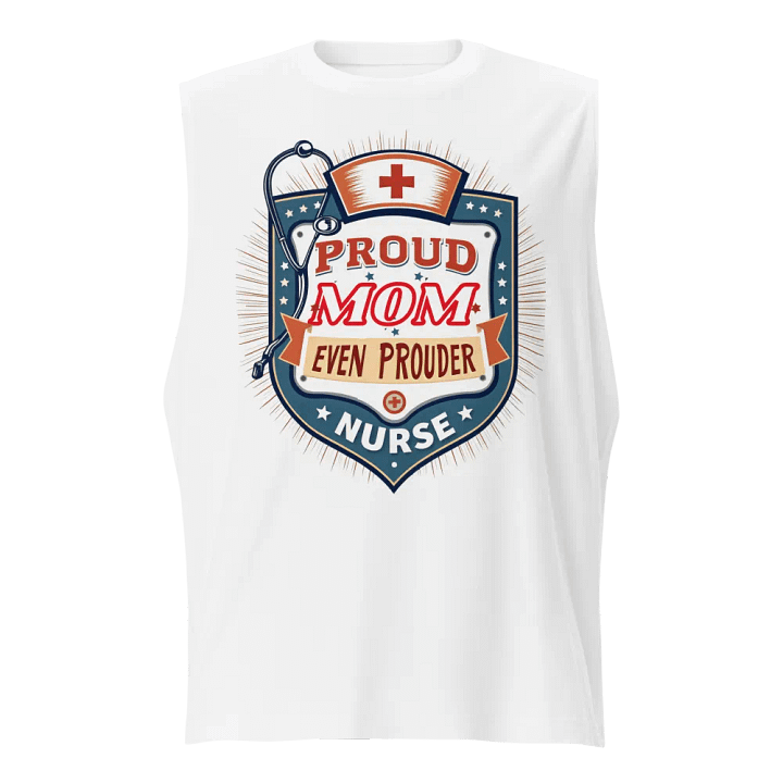 Proud Mom Nurse Shield Muscle Tank product image (5)