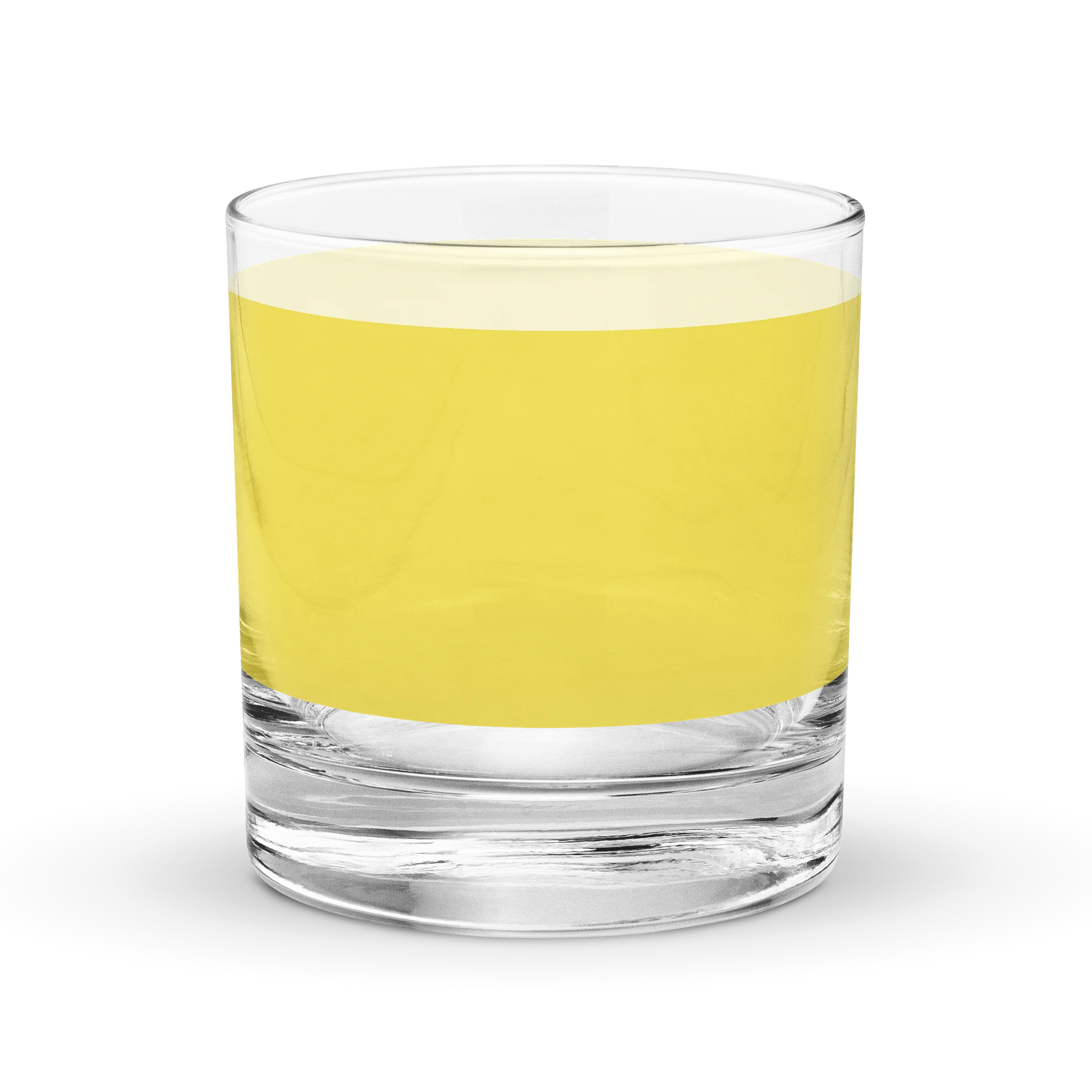 Yellow Stripe 1960's Retro Minimalist Old Fashioned Rocks Glass product image (4)