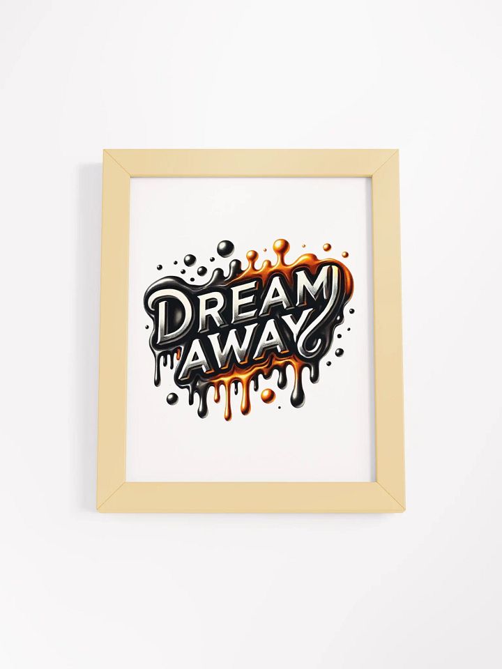 Framed High-Quality Matte Poster (in) | AI design work "Dream Away" product image (3)