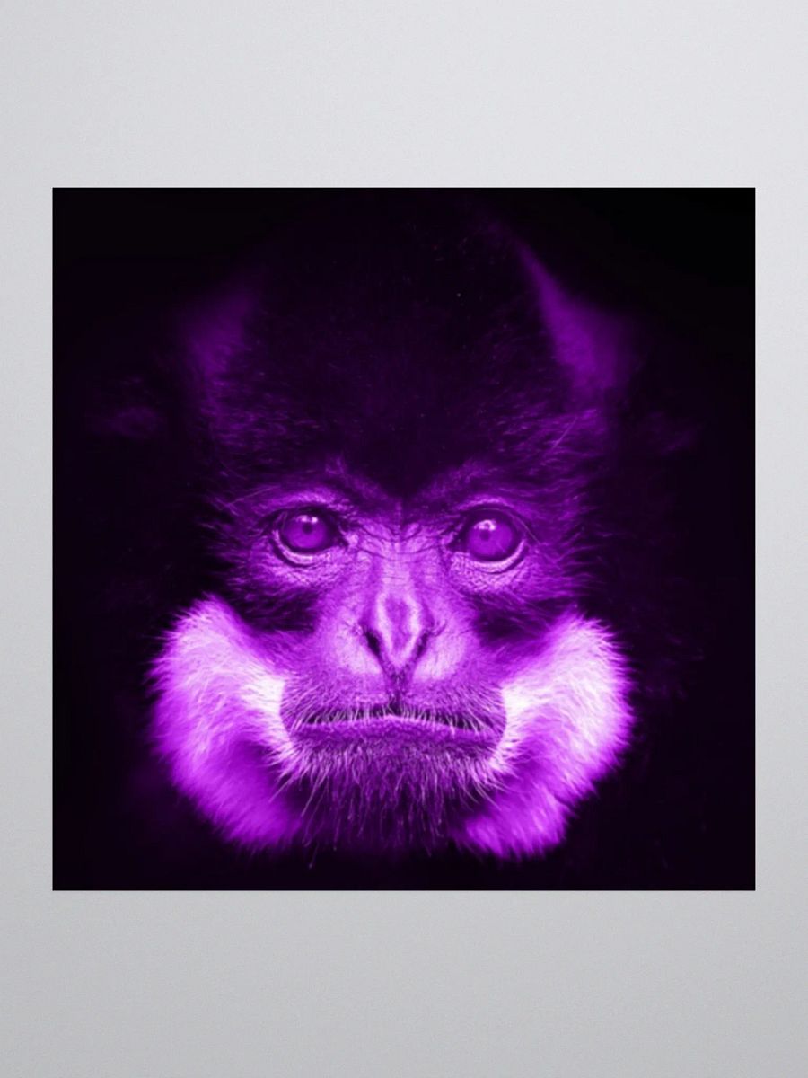 Purple Monkey sticker product image (1)