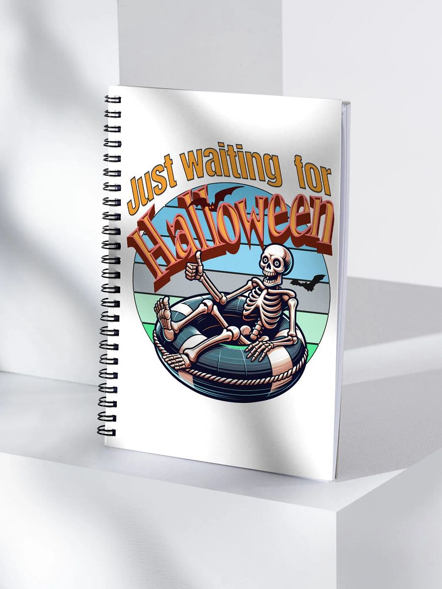 Just A Waiting For Halloween Spiral Notebook. product image (3)