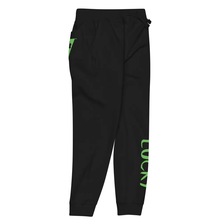 Lucky Vertical Green Block Letters Fleece Joggers product image (10)