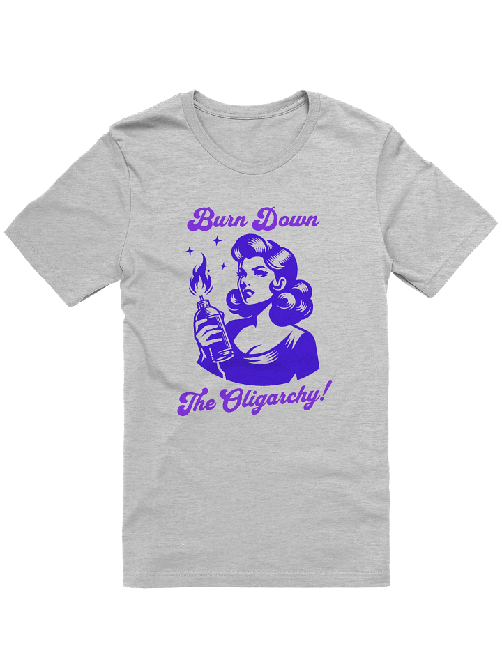 Burn Down The Oligarchy Retro Supersoft T-shirt product image (1)