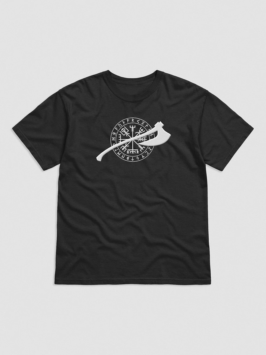 VEGVISIR & AXE - T-Shirt White Embroidery product image (22)