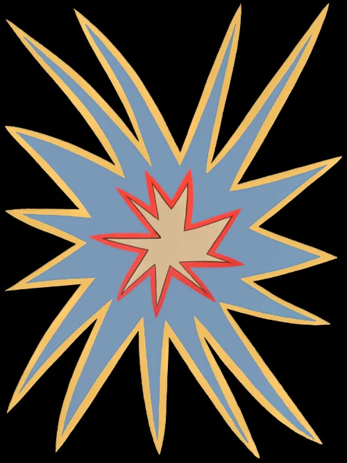 Bedroom Ceiling Starburst on canvas product image (1)