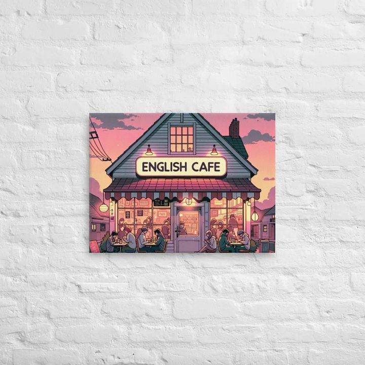 English Cafe and Chill Canvas product image (1)