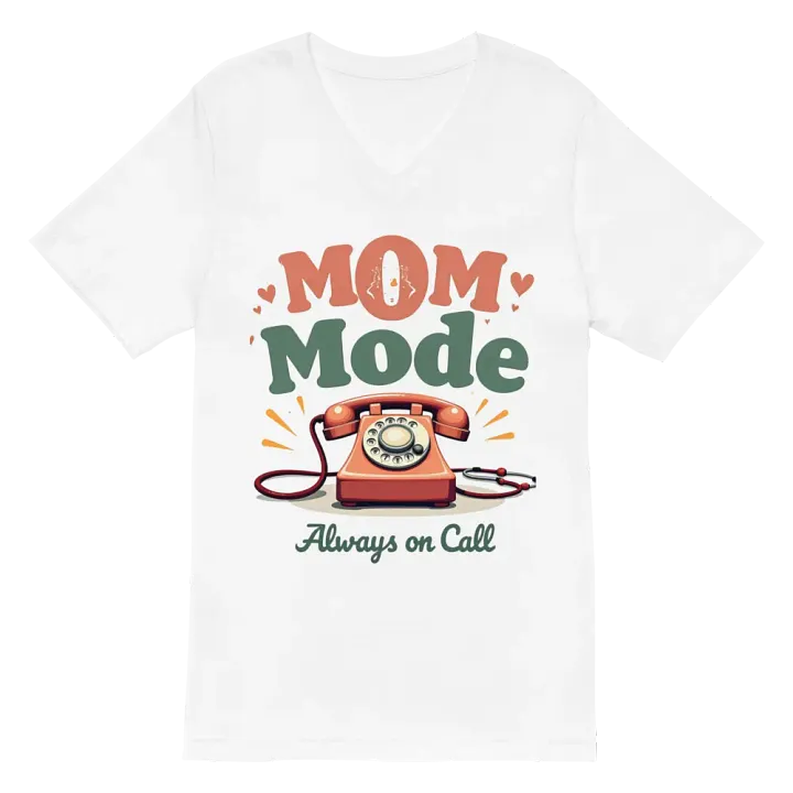 Vintage Mom Mode V-Neck Tee product image (6)