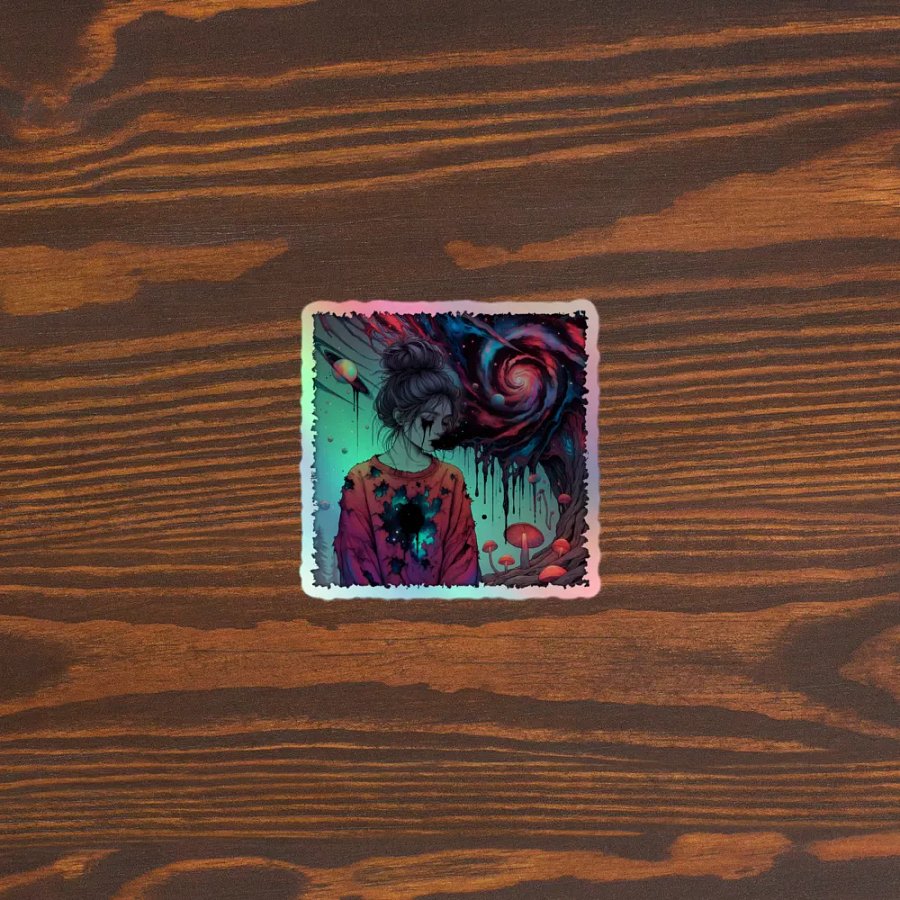Living With The Great Big Sad (Grief) Kiss-Cut Holographic Sticker product image (5)