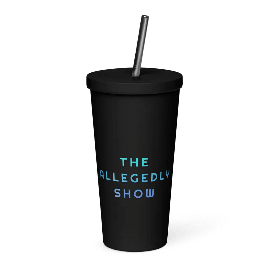 The Allegedly Show Black Matte Water Bottle product image (1)