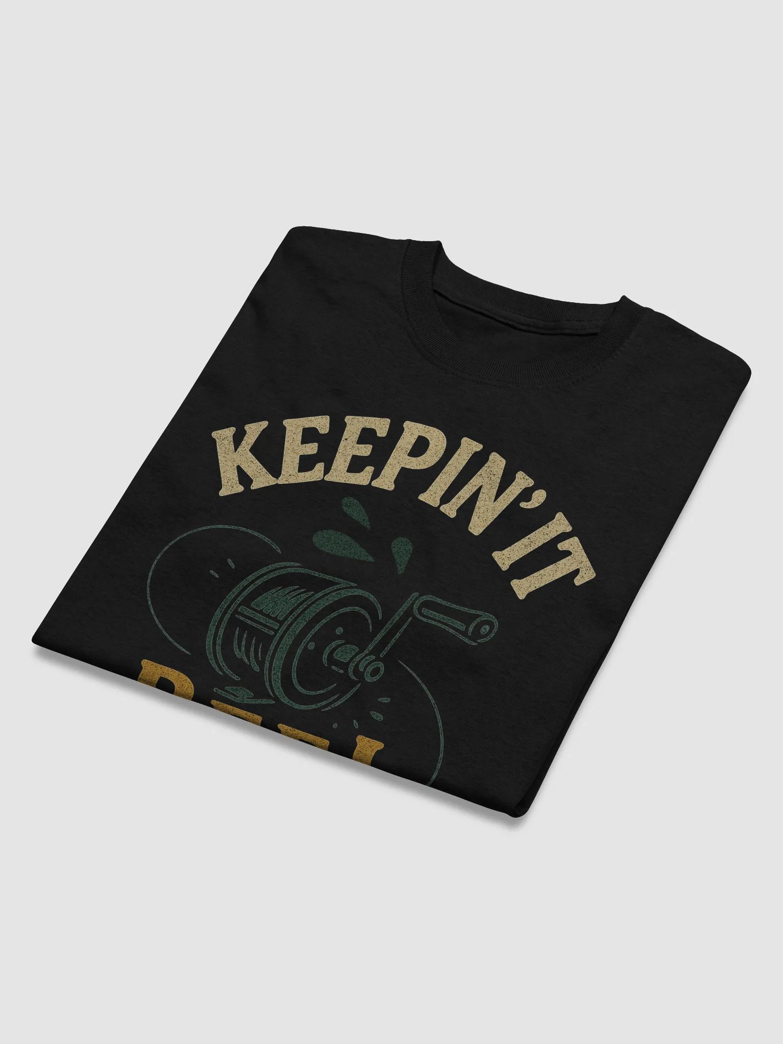 Keepin' It Reel Vintage Fishing T-Shirt – Funny Retro Angler Humor Tee product image (15)