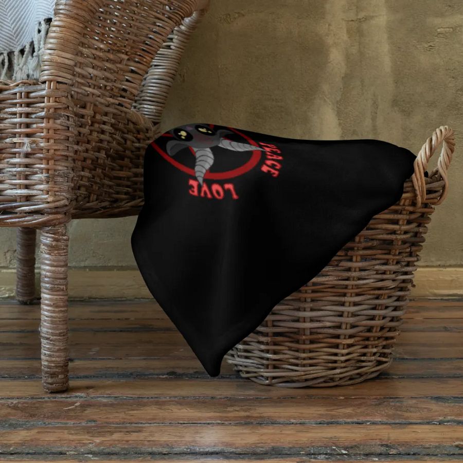 Peace, Love, Heathens Throw - Red product image (10)